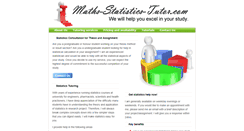 Desktop Screenshot of maths-statistics-tutor.com